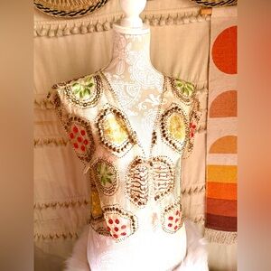 Moyna Multicolor Embroidered Blouse